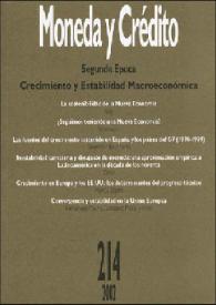 Moneda y Crédito. Núm. 214, 2002 | Biblioteca Virtual Miguel de Cervantes