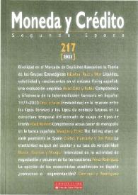 Moneda y Crédito. Núm. 217, 2003 | Biblioteca Virtual Miguel de Cervantes