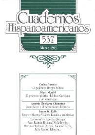 Cuadernos Hispanoamericanos. Núm. 537, marzo 1995 | Biblioteca Virtual Miguel de Cervantes