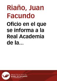 Oficio en el que se informa a la Real Academia de la Historia de la petición remitida por el Obispo de Huesca al Ministerio de Fomento, referente a la declaración de la iglesia de los Innumerables Mártires y Santa Engracia de Zaragoza como Monumento Nacional y a la subvención de sus obras de restauración. | Biblioteca Virtual Miguel de Cervantes