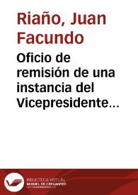 Oficio de remisión de una instancia del Vicepresidente y Vicesecretario de la Sociedad Arqueológica de Vich relativa a la subvención para la conservación del templo romano de Vich para que la Academia informe al respecto. | Biblioteca Virtual Miguel de Cervantes