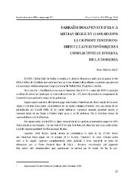 Sarraïns desaveïnats d'Elx a mitjan segle XIV (1449) segons llur propi testimoni : dificultats econòmiques i conflictivitat interna de la moreria / Roser Salicrú i Lluch | Biblioteca Virtual Miguel de Cervantes