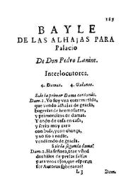 Bayle de las alhajas para Palacio / De Don Pedro Lanine | Biblioteca Virtual Miguel de Cervantes