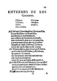 Entremes de Los gorrones / [de Venauente] | Biblioteca Virtual Miguel de Cervantes