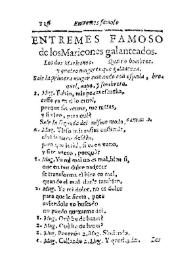 Entremes famoso de los Maricones galanteados / De D. Gil de Armesto y Castro | Biblioteca Virtual Miguel de Cervantes