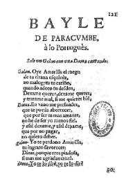 Bayle de Paracumbè, à lo portuguès | Biblioteca Virtual Miguel de Cervantes