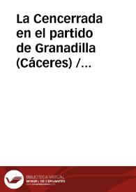 La Cencerrada en el partido de Granadilla (Cáceres) / Dominguez Moreno, José María | Biblioteca Virtual Miguel de Cervantes