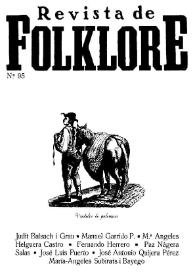 Revista de Folklore. Tomo 8b. Núm. 95, 1988 | Biblioteca Virtual Miguel de Cervantes