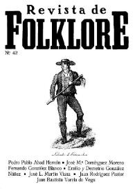 Revista de Folklore. Tomo 4a. Núm. 42, 1984 | Biblioteca Virtual Miguel de Cervantes