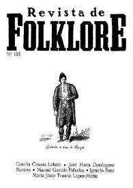 Revista de Folklore. Tomo 12a. Núm. 133, 1992 | Biblioteca Virtual Miguel de Cervantes