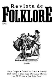 Revista de Folklore. Tomo 9a. Núm. 97, 1989 | Biblioteca Virtual Miguel de Cervantes