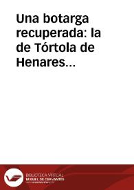 Una botarga recuperada: la de Tórtola de Henares (Guadalajara) / Lopez De Los Mozos, José Ramón | Biblioteca Virtual Miguel de Cervantes