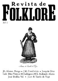 Revista de Folklore. Tomo 1a. Núm. 1, 1981 | Biblioteca Virtual Miguel de Cervantes