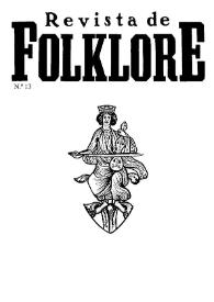 Revista de Folklore. Tomo 2a. Núm. 13, 1982 | Biblioteca Virtual Miguel de Cervantes