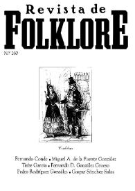 Revista de Folklore. Tomo 22b. Núm. 260, 2002 | Biblioteca Virtual Miguel de Cervantes