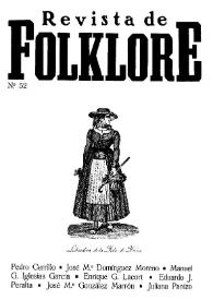 Revista de Folklore. Tomo 5a. Núm. 52, 1985 | Biblioteca Virtual Miguel de Cervantes