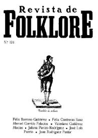 Revista de Folklore. Tomo 11a. Núm. 124, 1991 | Biblioteca Virtual Miguel de Cervantes
