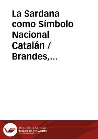La Sardana como Símbolo Nacional Catalán / Brandes, Stanley | Biblioteca Virtual Miguel de Cervantes