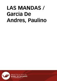 LAS MANDAS / Garcia De Andres, Paulino | Biblioteca Virtual Miguel de Cervantes