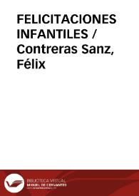 FELICITACIONES INFANTILES / Contreras Sanz, Félix | Biblioteca Virtual Miguel de Cervantes