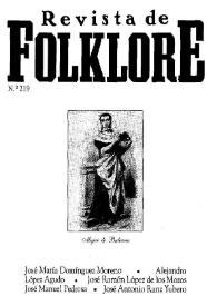 Revista de Folklore. Tomo 19a. Núm. 219, 1999 | Biblioteca Virtual Miguel de Cervantes