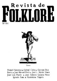Revista de Folklore. Tomo 9b. Núm. 104, 1989 | Biblioteca Virtual Miguel de Cervantes