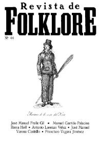 Revista de Folklore. Tomo 4b. Núm. 44, 1984 | Biblioteca Virtual Miguel de Cervantes