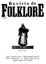 Revista de Folklore. Tomo 16a. Núm. 185, 1996 | Biblioteca Virtual Miguel de Cervantes