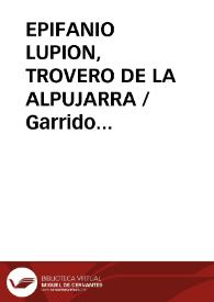EPIFANIO LUPION, TROVERO DE LA ALPUJARRA / Garrido Palacios, Manuel | Biblioteca Virtual Miguel de Cervantes