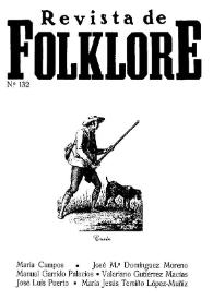 Revista de Folklore. Tomo 11b. Núm. 132, 1991 | Biblioteca Virtual Miguel de Cervantes