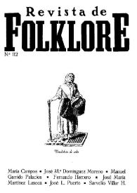 Revista de Folklore. Tomo 10a. Núm. 112, 1990 | Biblioteca Virtual Miguel de Cervantes