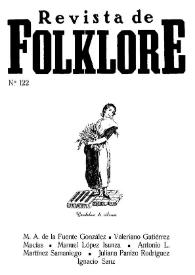 Revista de Folklore. Tomo 11a. Núm. 122, 1991 | Biblioteca Virtual Miguel de Cervantes