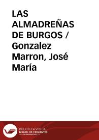 LAS ALMADREÑAS DE BURGOS / Gonzalez Marron, José María | Biblioteca Virtual Miguel de Cervantes