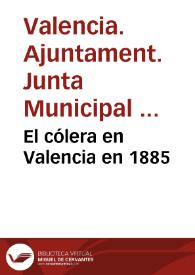 El cólera en Valencia en 1885 | Biblioteca Virtual Miguel de Cervantes