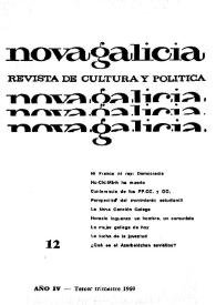 Nova Galicia : revista de cultura y política. Núm. 12, tercer trimestre 1969 | Biblioteca Virtual Miguel de Cervantes