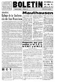 CNT : Boletín Interior del Movimiento Libertario Español en Francia. Segunda época, núm. 15, 12 de julio de 1945 | Biblioteca Virtual Miguel de Cervantes