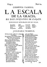 La escala de la gracia / de don Fernando de Zarate | Biblioteca Virtual Miguel de Cervantes
