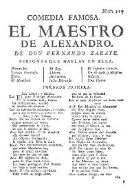 El maestro de Alexandro [1768] / de don Fernando Zarate | Biblioteca Virtual Miguel de Cervantes