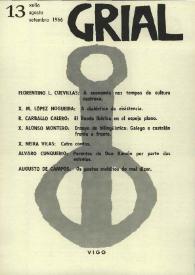 Grial : revista galega de cultura. Núm. 13, 1966 | Biblioteca Virtual Miguel de Cervantes