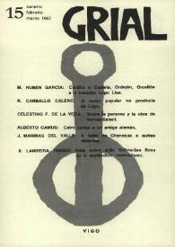 Grial : revista galega de cultura. Núm. 15, 1967 | Biblioteca Virtual Miguel de Cervantes