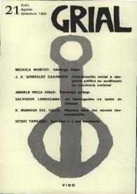 Grial : revista galega de cultura. Núm. 21, 1968 | Biblioteca Virtual Miguel de Cervantes