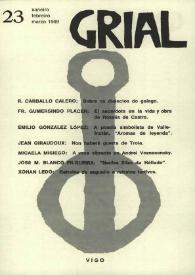 Grial : revista galega de cultura. Núm. 23, 1969 | Biblioteca Virtual Miguel de Cervantes