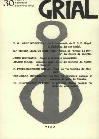 Grial : revista galega de cultura. Núm. 30, 1970 | Biblioteca Virtual Miguel de Cervantes