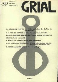 Grial : revista galega de cultura. Núm. 39, 1973 | Biblioteca Virtual Miguel de Cervantes