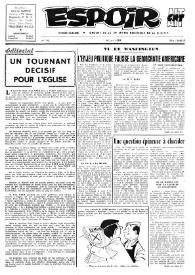 Espoir : Organe de la VIª Union régionale de la C.N.T.F. Num. 76, 16 juin 1963 | Biblioteca Virtual Miguel de Cervantes