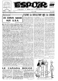 Espoir : Organe de la VIª Union régionale de la C.N.T.F. Num. 78, 30 juin 1963 | Biblioteca Virtual Miguel de Cervantes