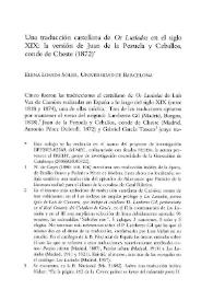 Una traducción castellana de "Os Lusíadas" en el siglo XIX: la versión de Juan de la Pezuela y Ceballos, conde de Cheste (1872) / Elena Losada Soler | Biblioteca Virtual Miguel de Cervantes