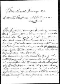 Carta de Eva Canel a Rafael Altamira | Biblioteca Virtual Miguel de Cervantes