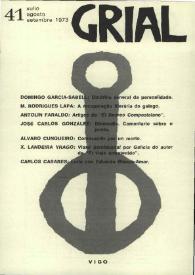 Grial : revista galega de cultura. Núm. 41, 1973 | Biblioteca Virtual Miguel de Cervantes