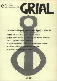 Grial : revista galega de cultura. Núm. 61, 1978 | Biblioteca Virtual Miguel de Cervantes